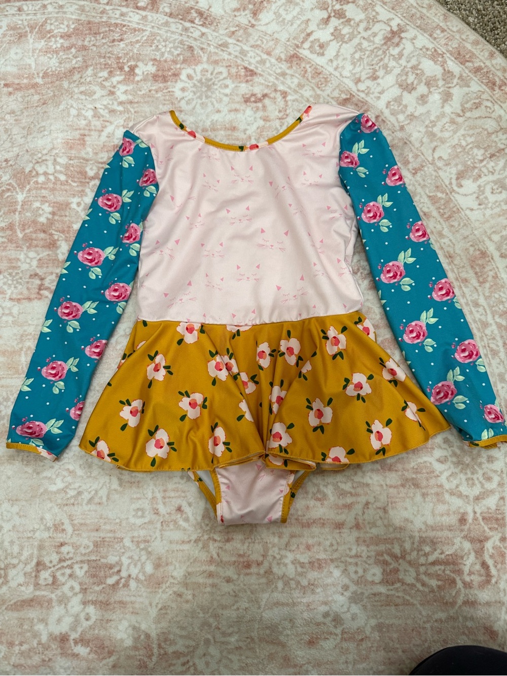Sweet Honey 5T Leotard Floral Girls Dance Gymnastics